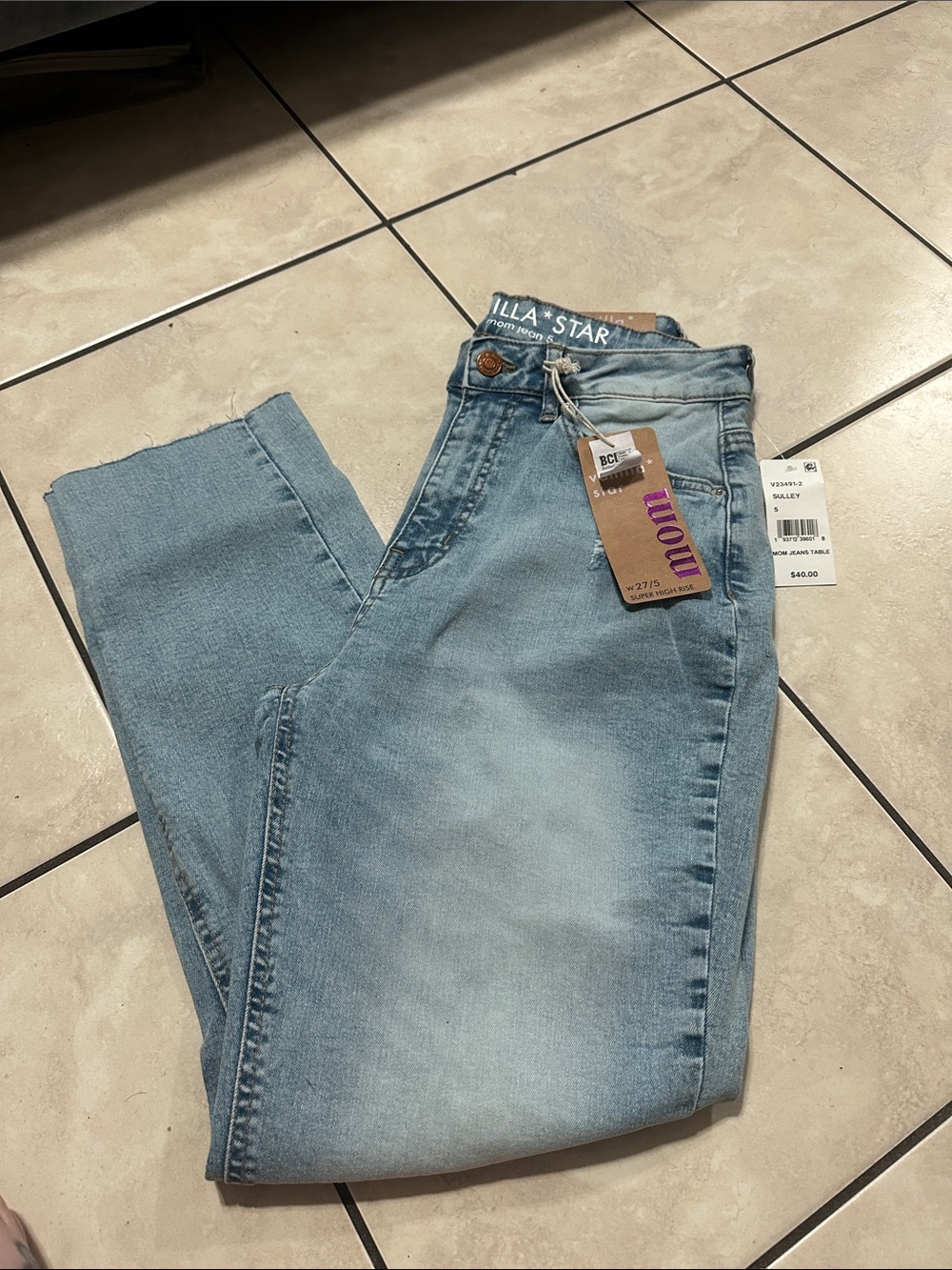 Vanilla Star Light Blue Straight Leg Jeans